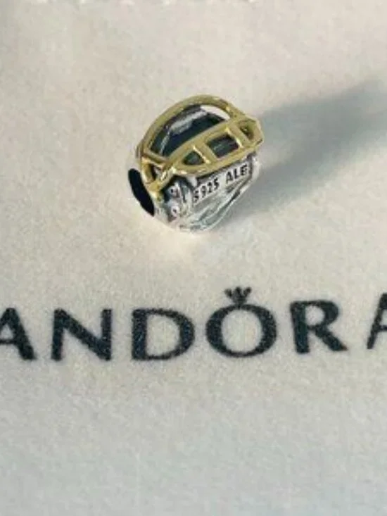 Pandora Tampa Bay Buccaneers Charm Football Helmet Charm Pendant - Picture 3 of 4